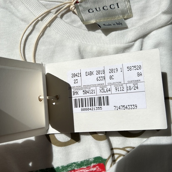 Baby T-shirt with Gucci logo - Picture 4 of 5